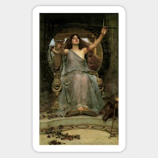 Circe Offering the Cup to Ulysses by John William Waterhouse Sticker